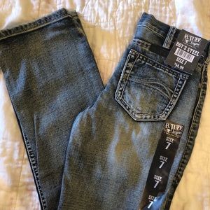 B Tuff Bottoms - B Tuff Boys Steel Jeans Size 7 NEW Western Bootcut B Tuff Bottoms - B Tuff Boys Steel Jeans Size 7 NEW Western Bootcut